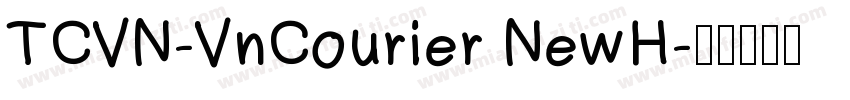 TCVN-VnCourier NewH字体转换